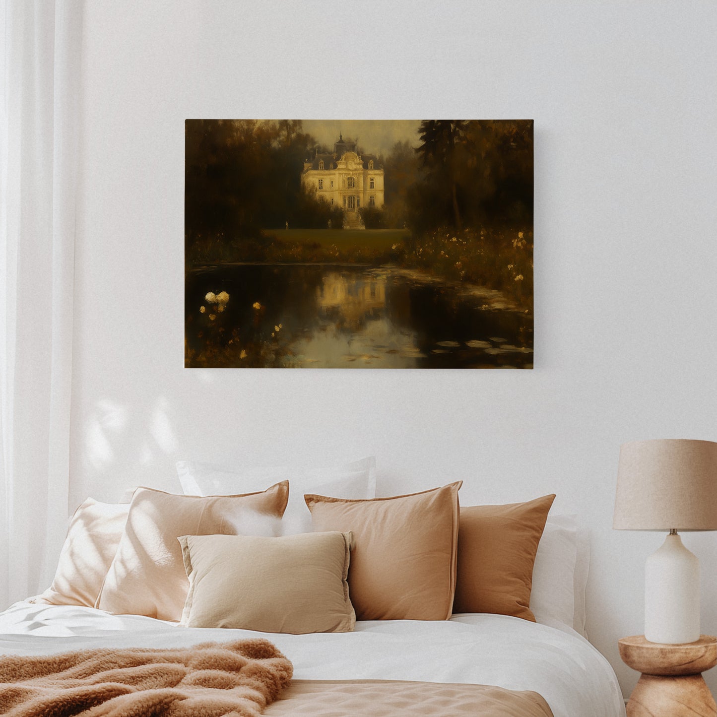 Château Reflected in Golden Dusk