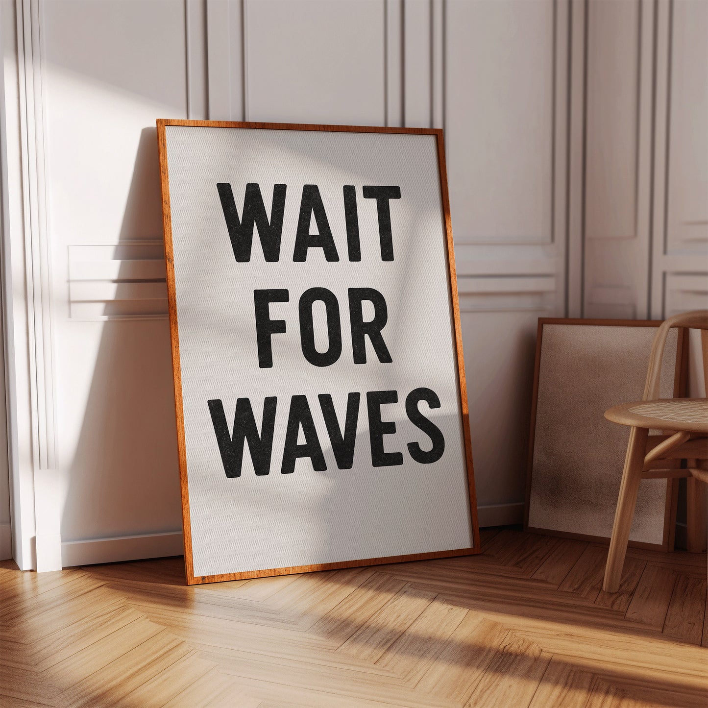 Wait for Waves Typography Print