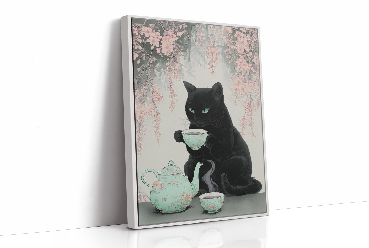 Black Cat's Cherry Blossom Tea Time
