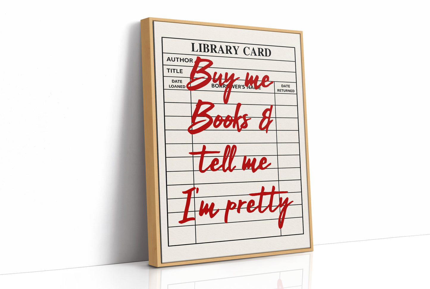 Buy Me Books and Tell Me I'm Pretty