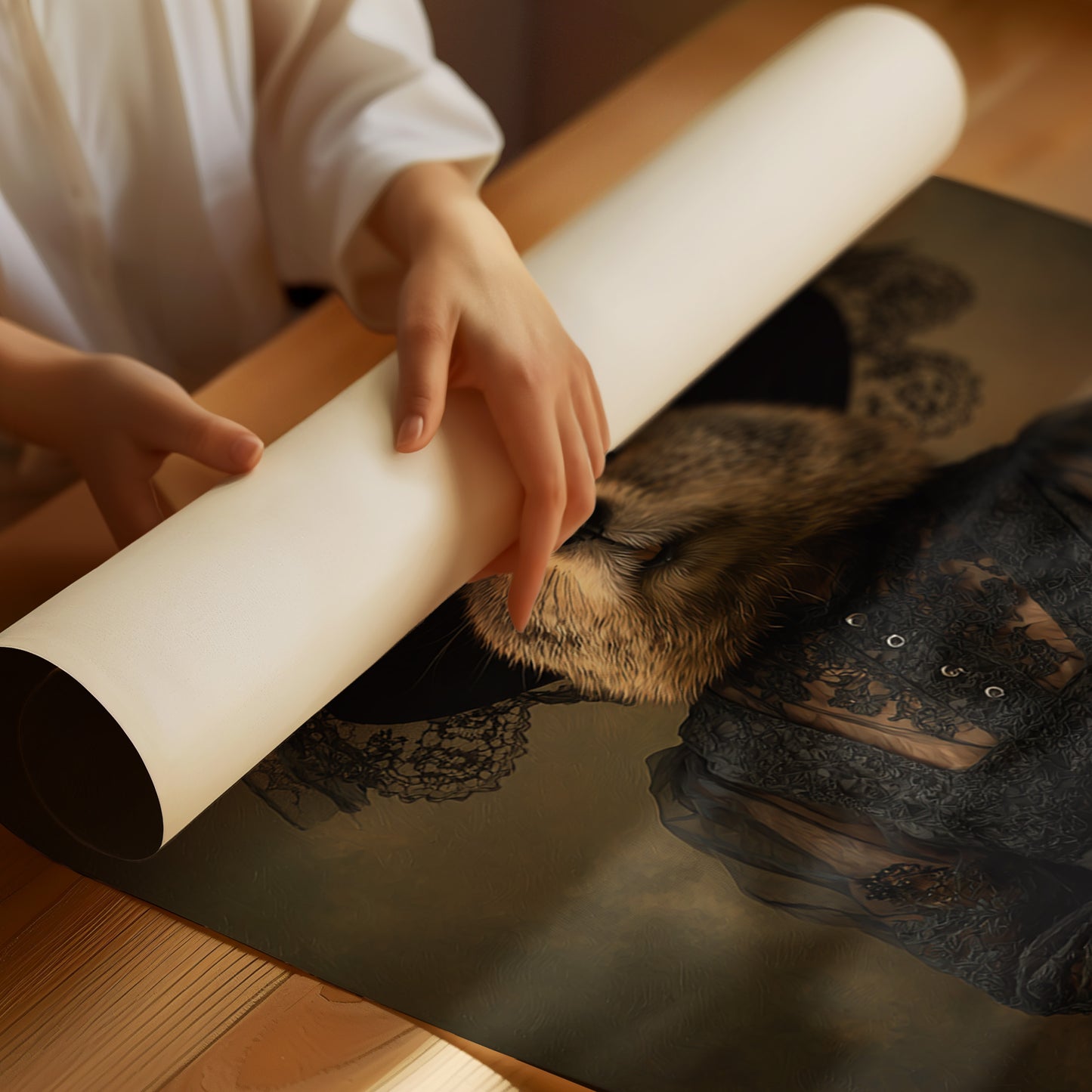 Elegant Rodent in Victorian Attire