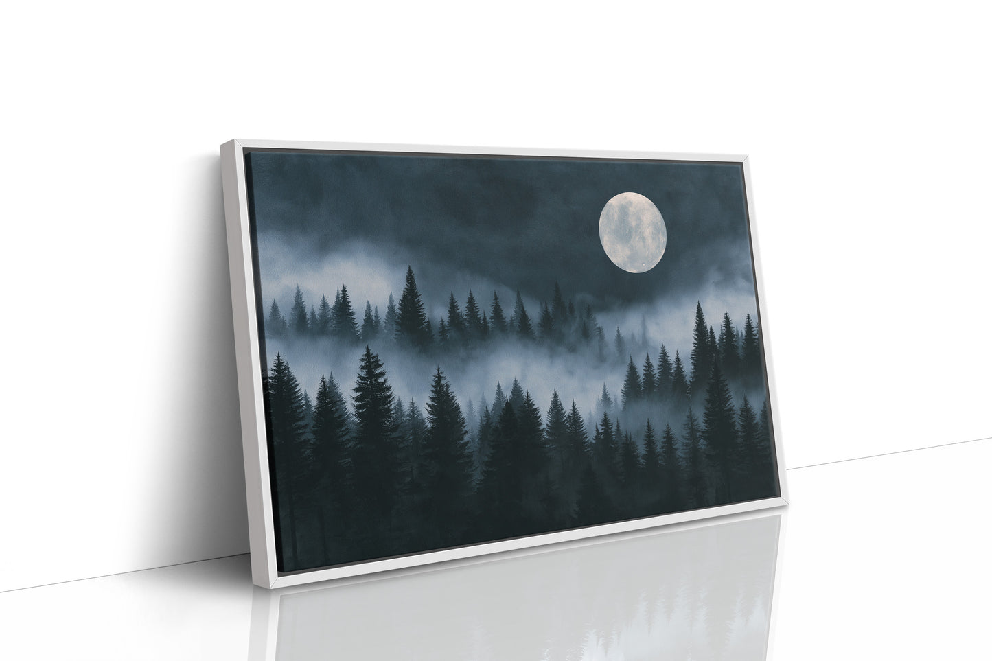 Full Moon Over The Pines