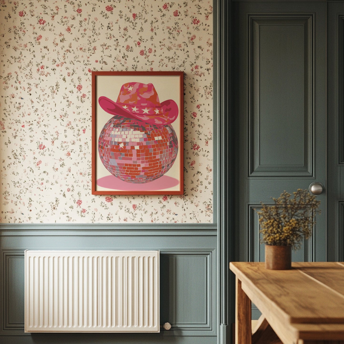 Disco Cowgirl Sparkles Pink Tonight