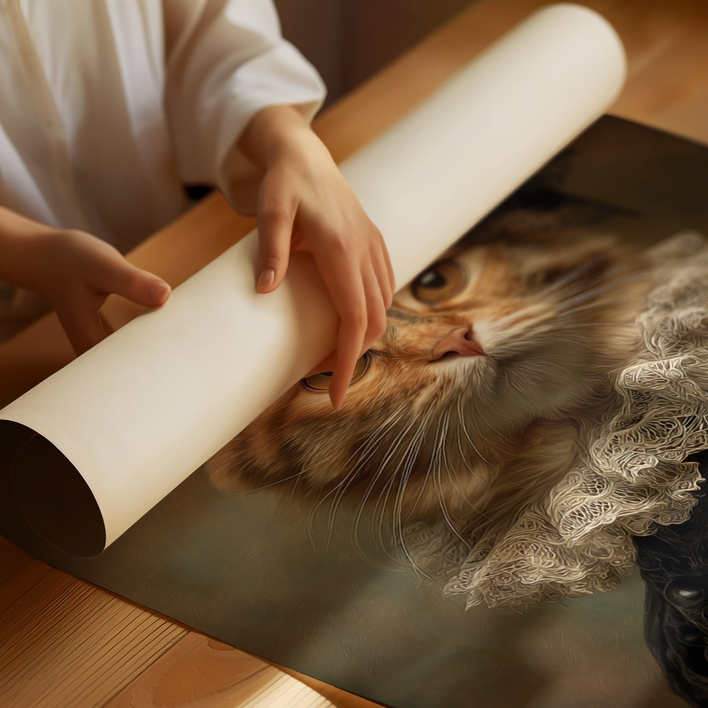 Regal Feline in Victorian Attire