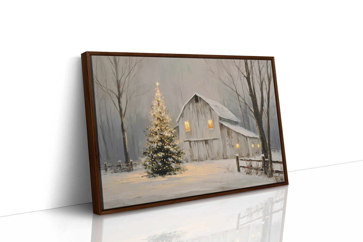 Winter Barn Glows With Christmas Magic