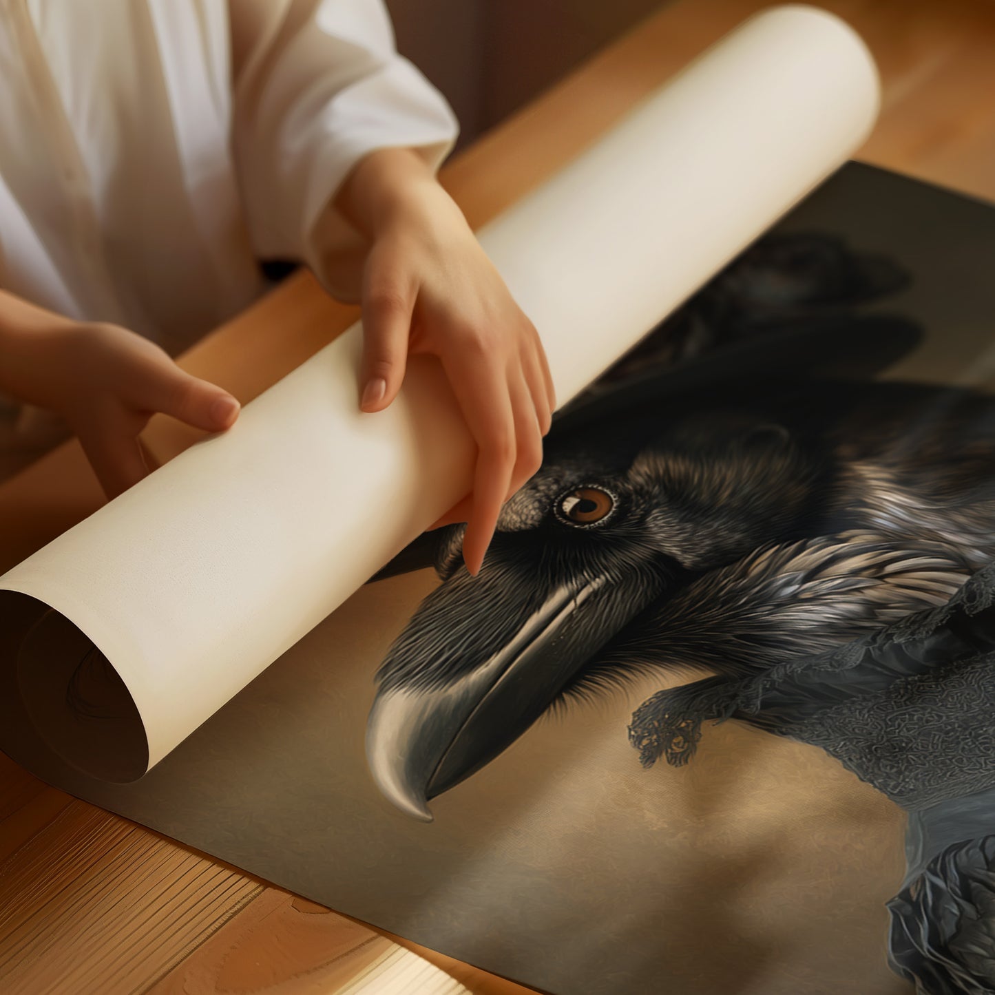 Elegantly Dressed Regal Raven