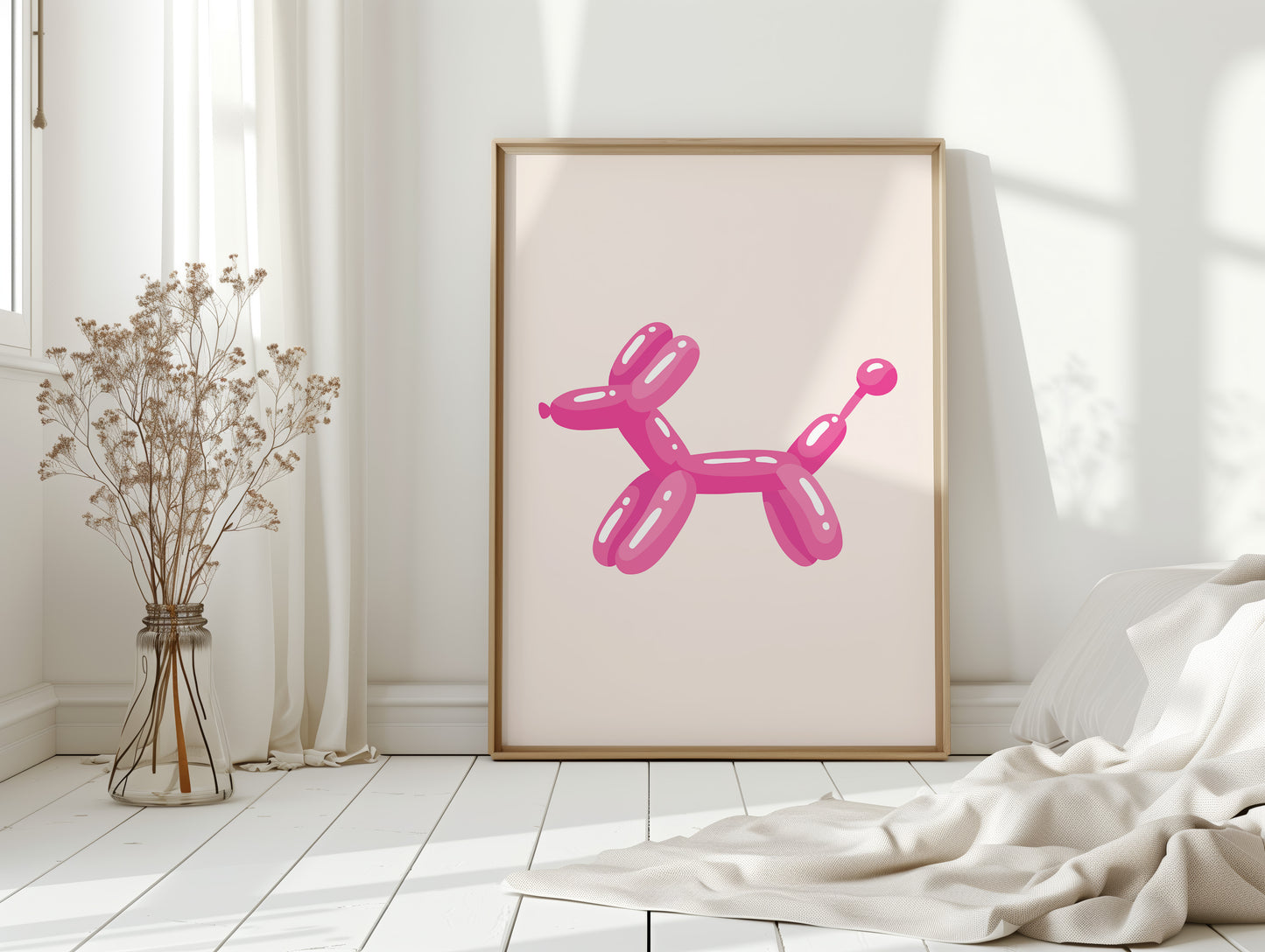 A Playful Moment in Pink