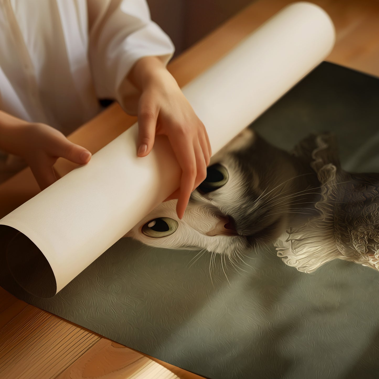 Regal Feline in Vintage Attire