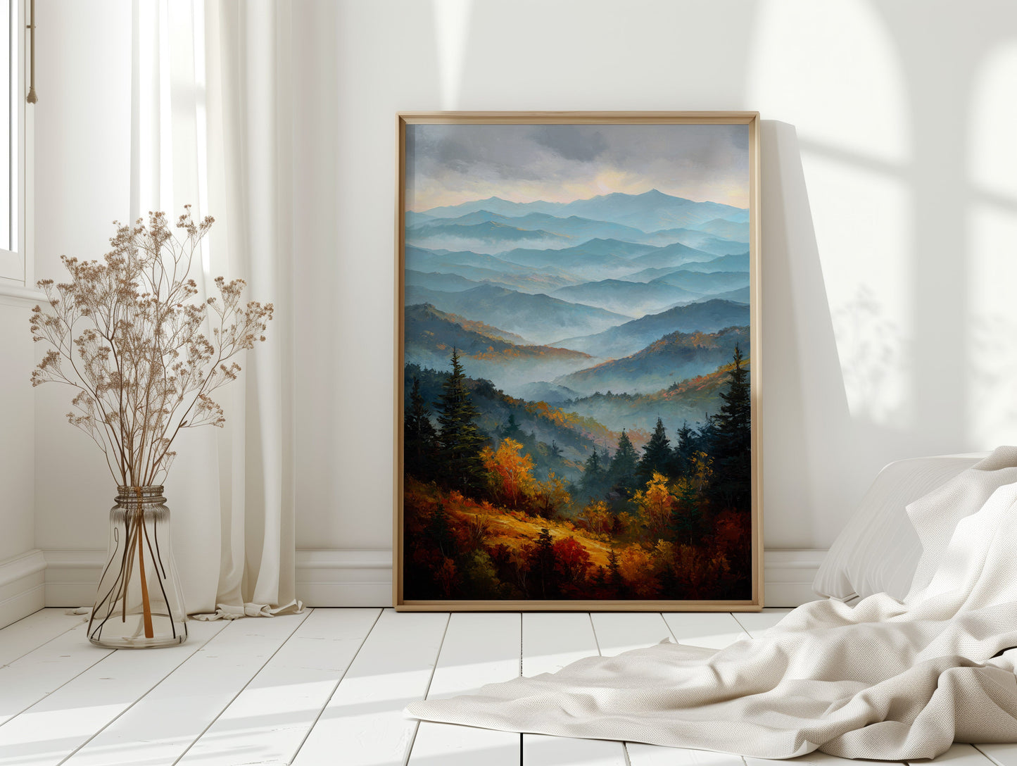 Autumn Peaks Paint The Morning Blue