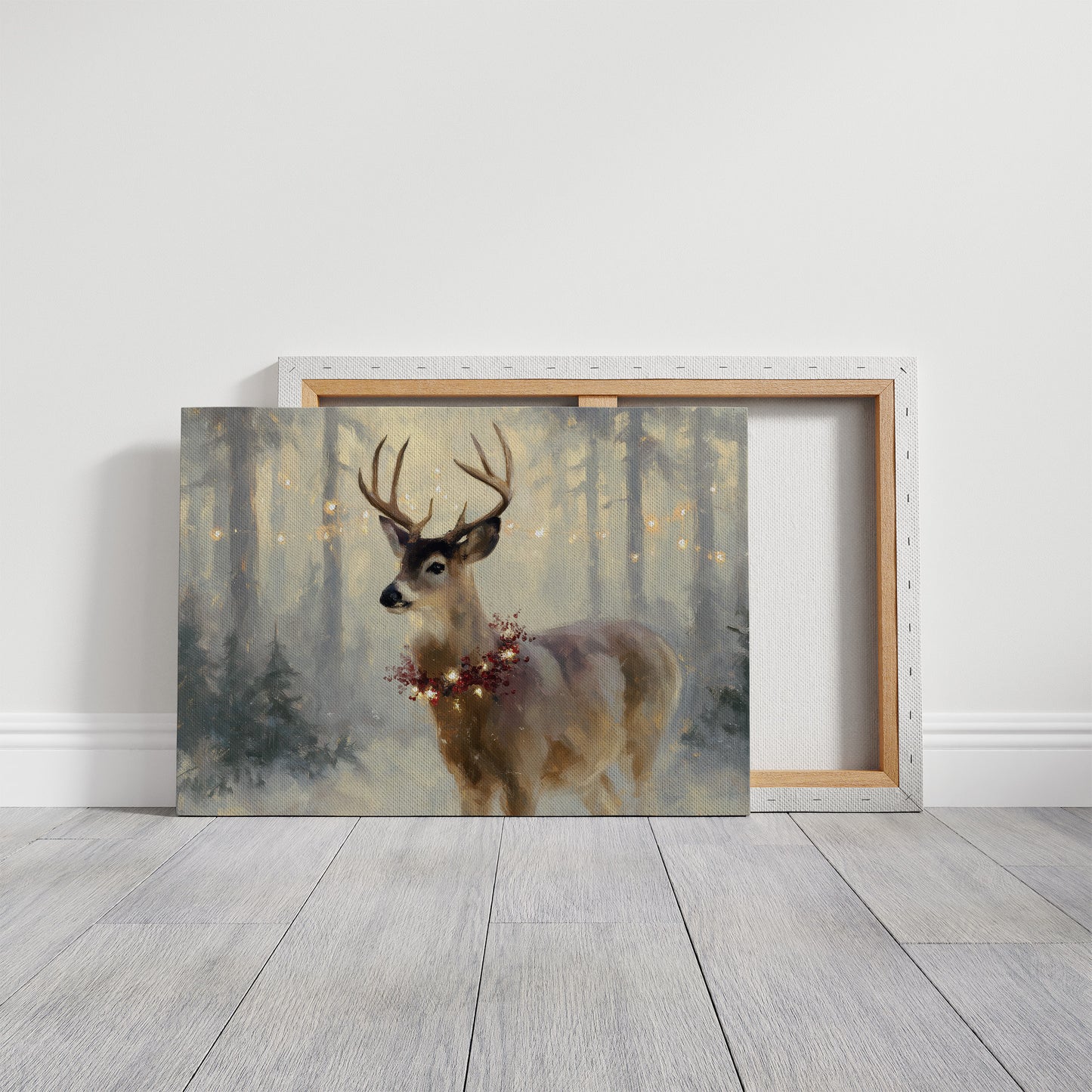 Winter Forest Crowns Noble Stag
