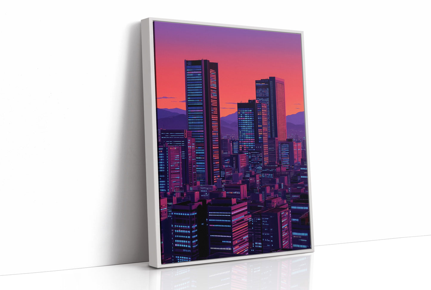 Neon Towers Paint Twilight Dreams