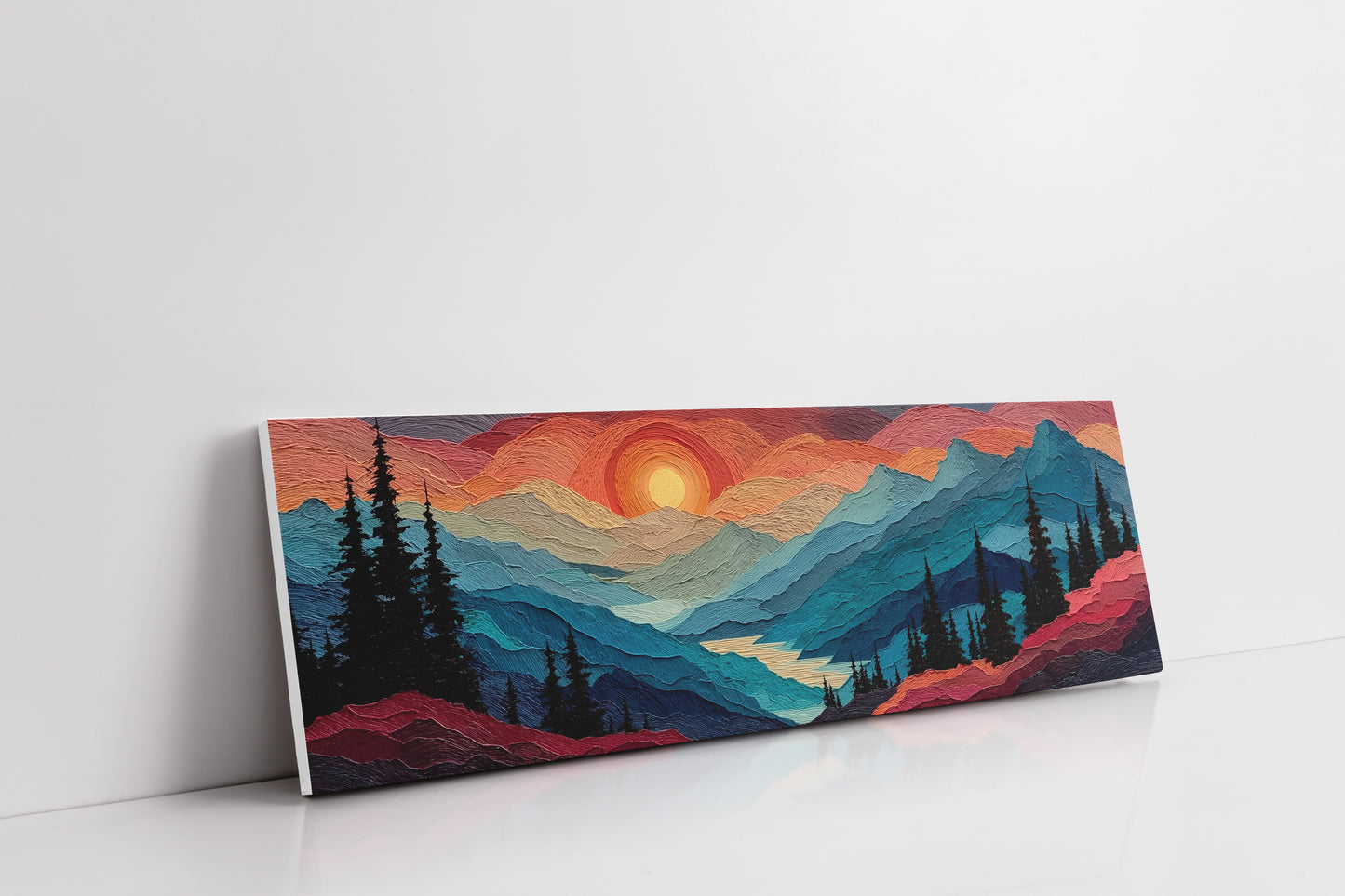 Sunset Layers Across Silent Peaks