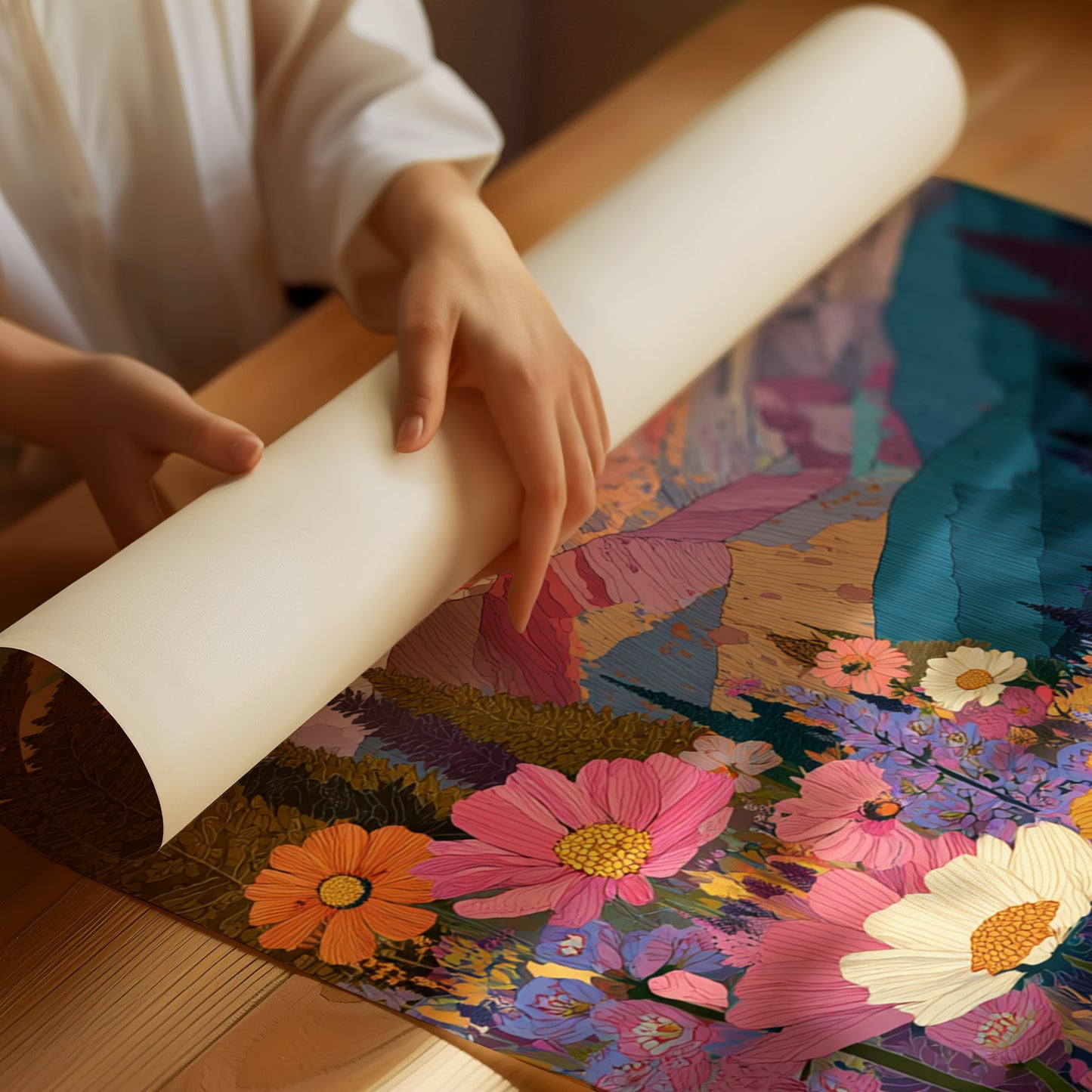 Mountains Cradle Blooming Secrets