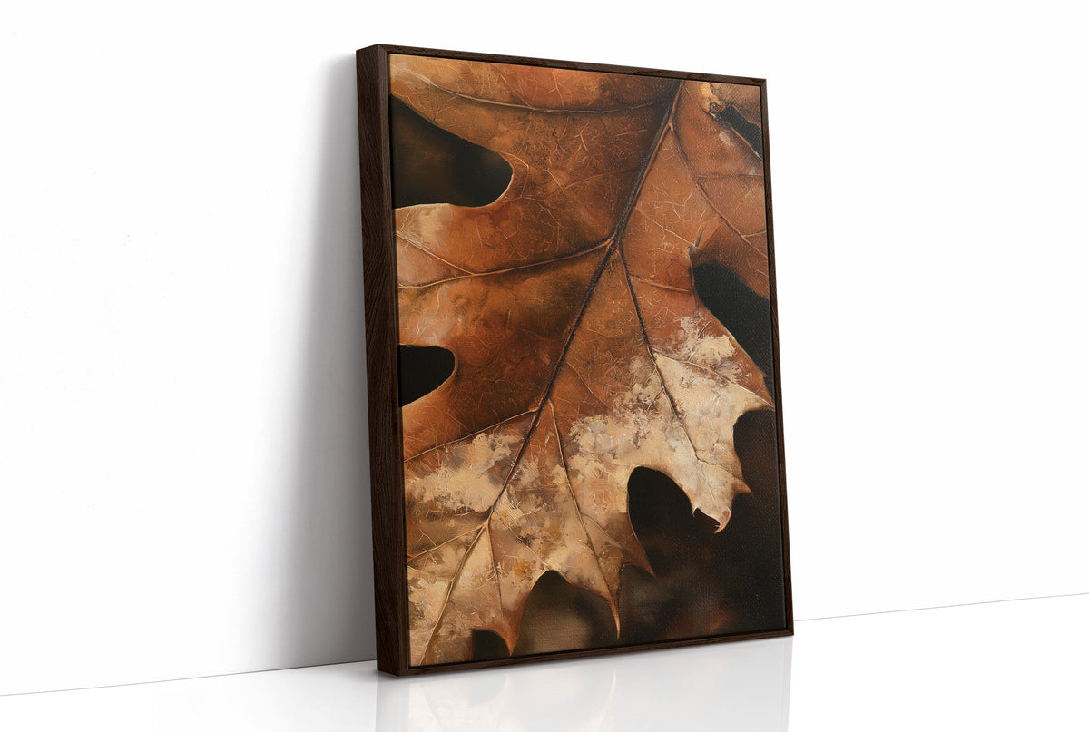 Oak ay, Ready For My Close Up, print in a brown wood frame