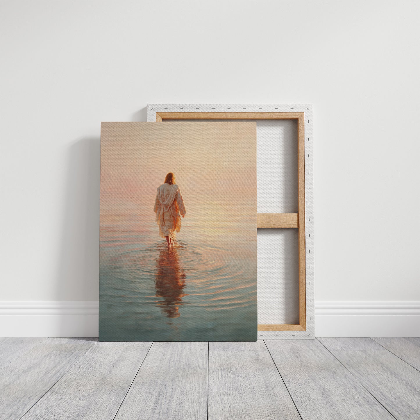 Steps Into Dawn's Gentle Waters