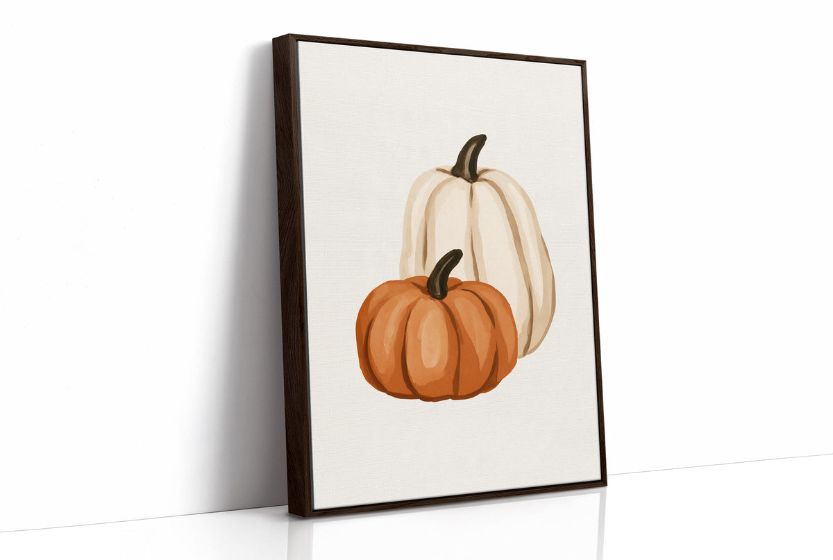 Short Stack, Long Shadow, print in a brown wood frame