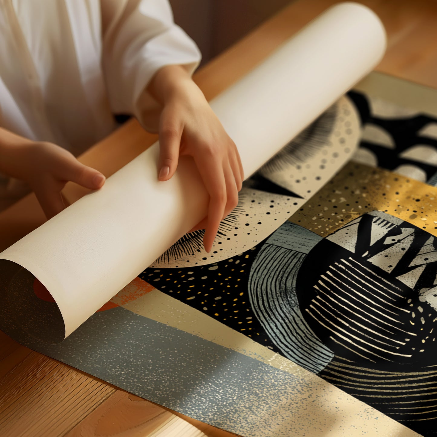 The Watcher Under Moonlit Patterns