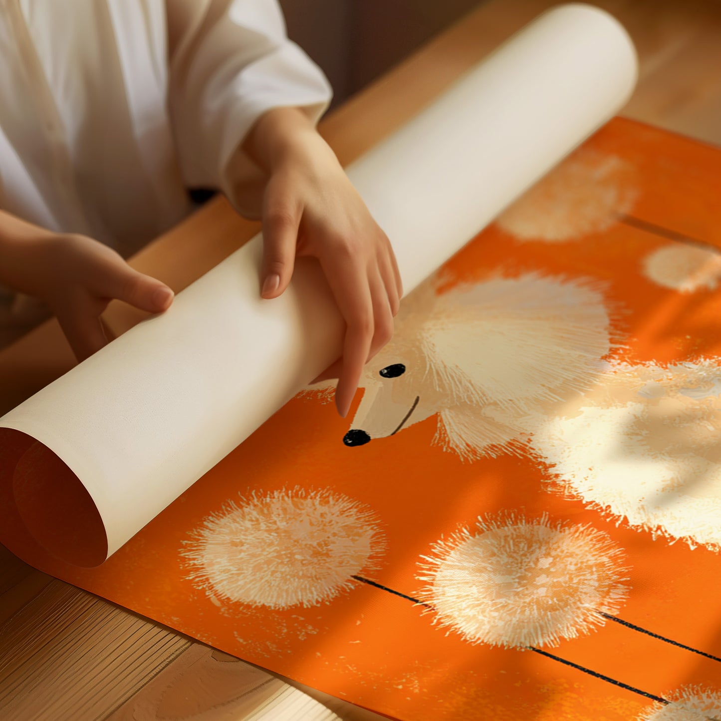 A Poodle's Playful Garden