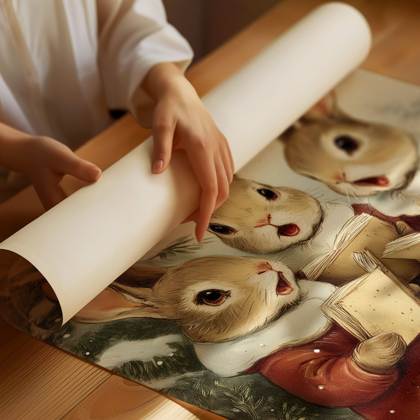 Winter Rabbits Sing Their Carols
