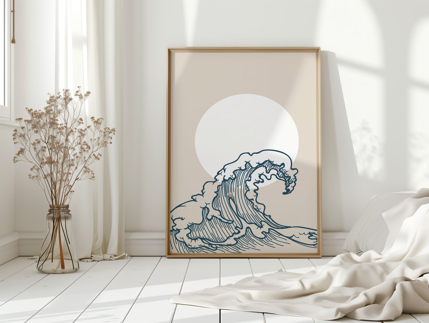 Ocean Lines Dance With Moonlight