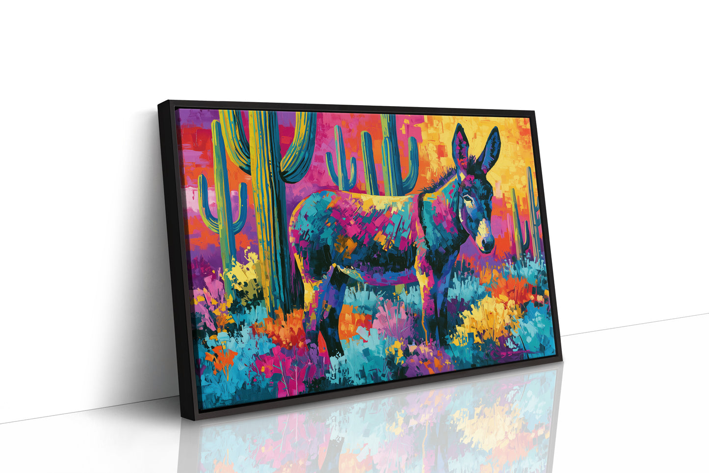 Desert Burro, Neon Sunset