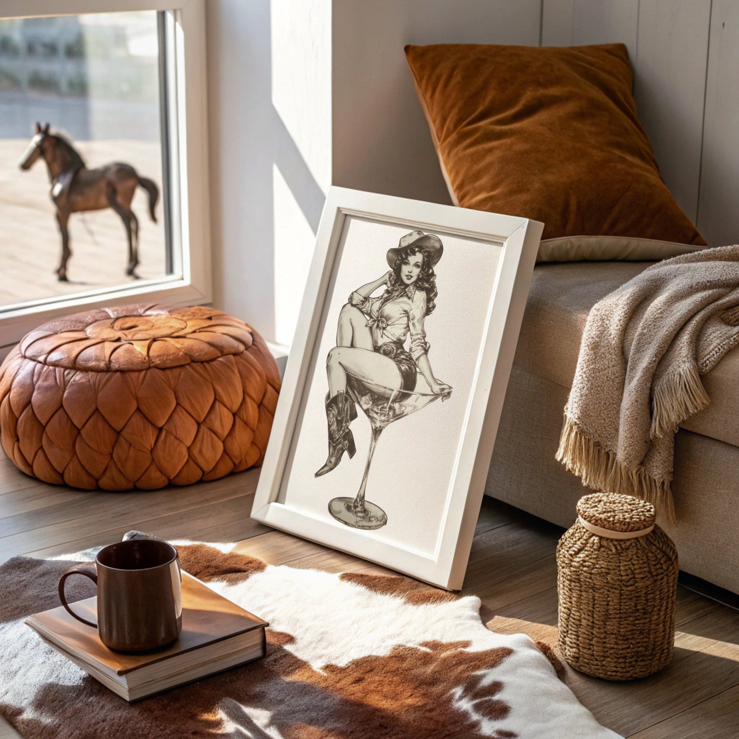 Saloon Belle Cocktail Hour - Vintage Pin-Up Cowgirl
