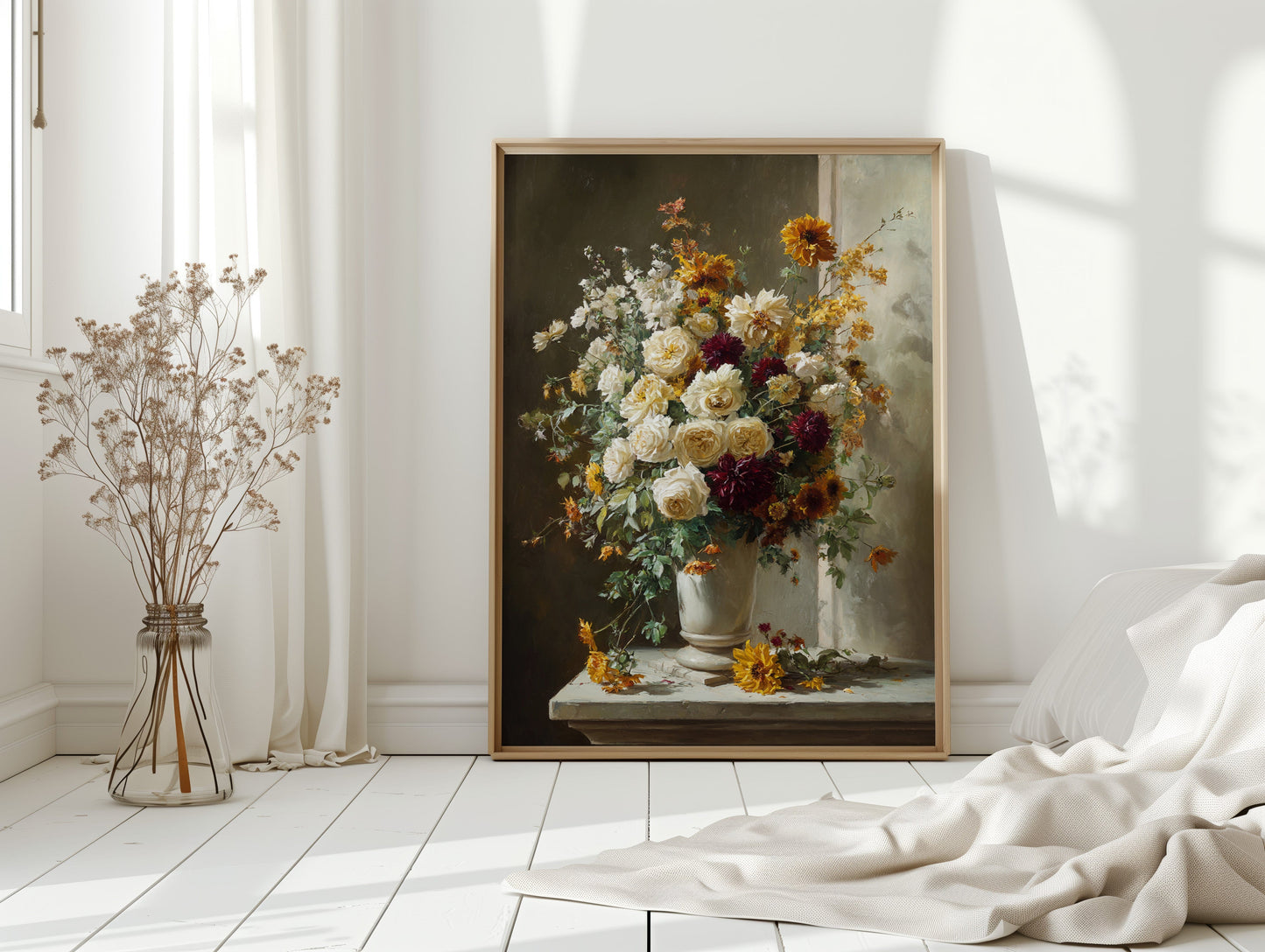 Roses And Dahlias Paint Autumn's Symphony