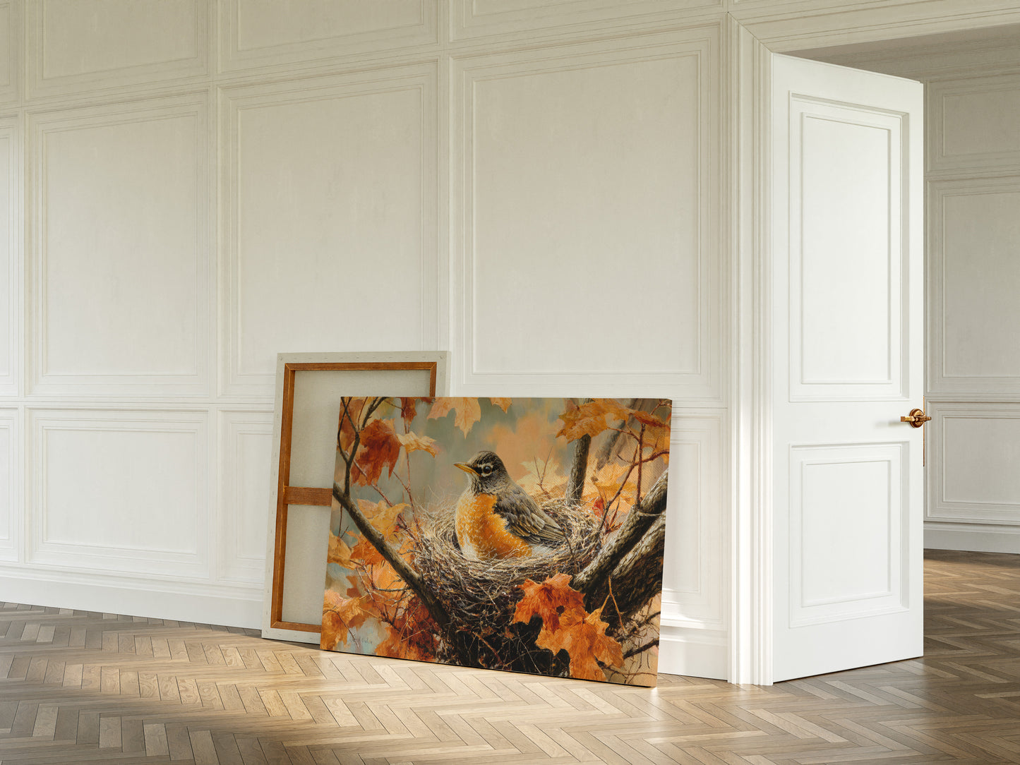 October's Robin Finds Maple Rest