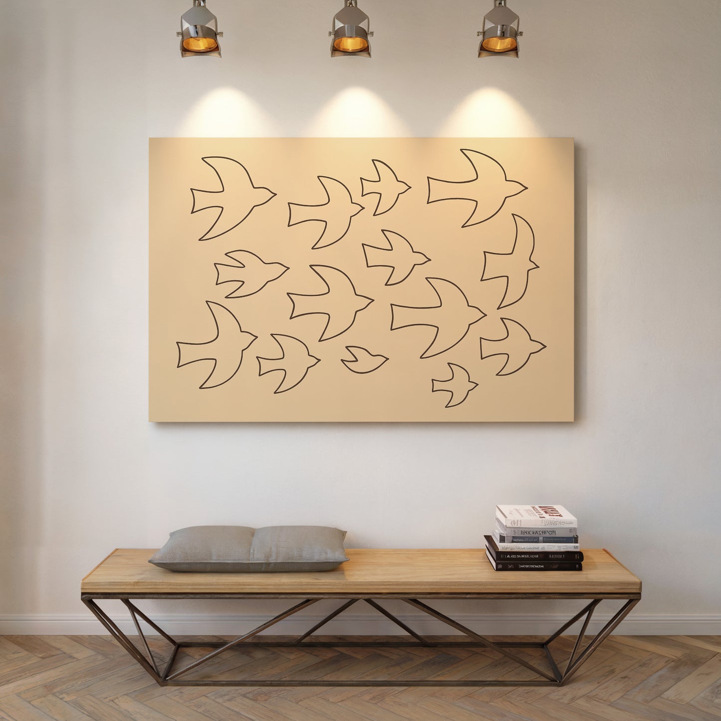 Minimalist Birds in Flight