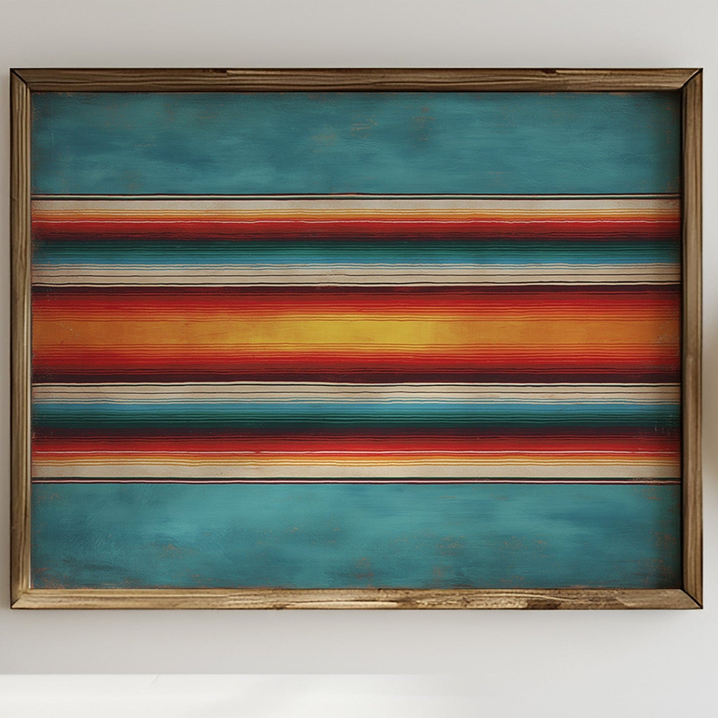 Sunset Stripes Across Desert Horizons