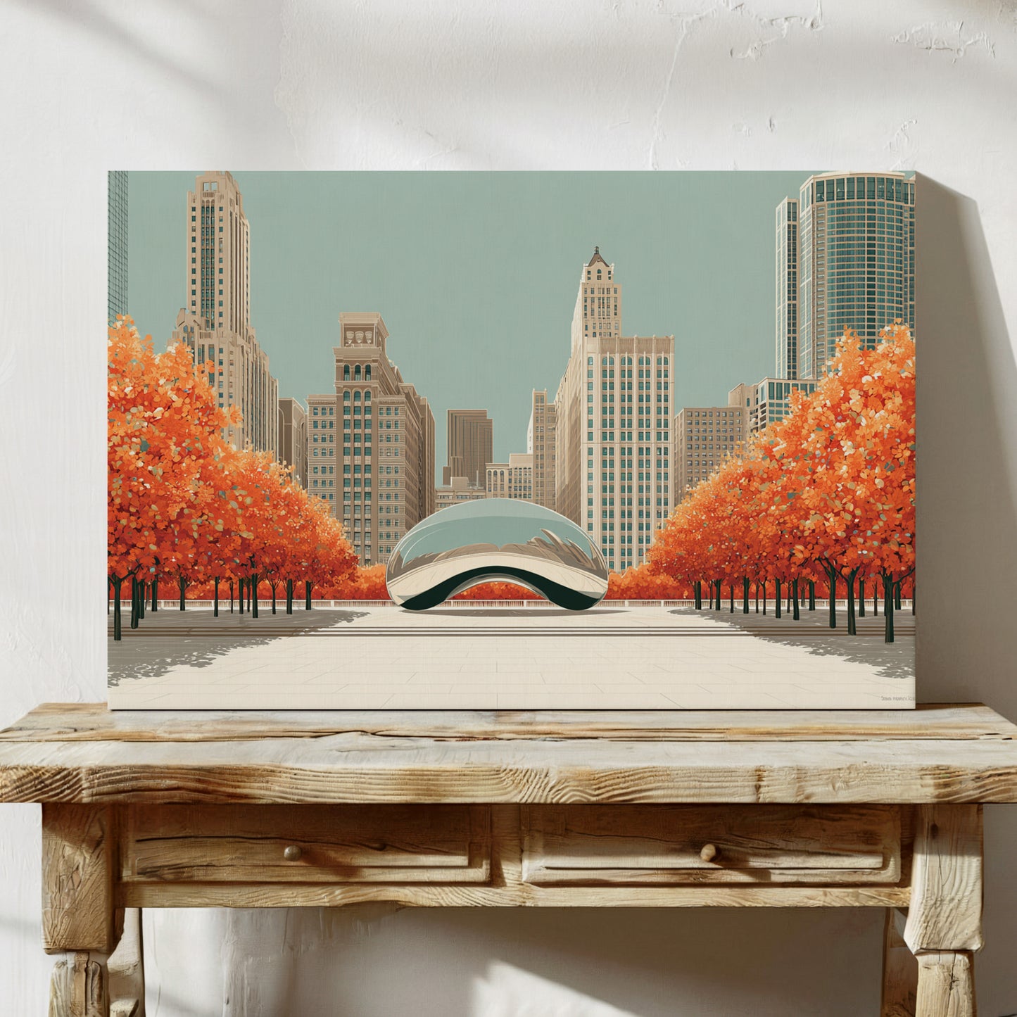 Autumn Flames Meet Steel Dreams