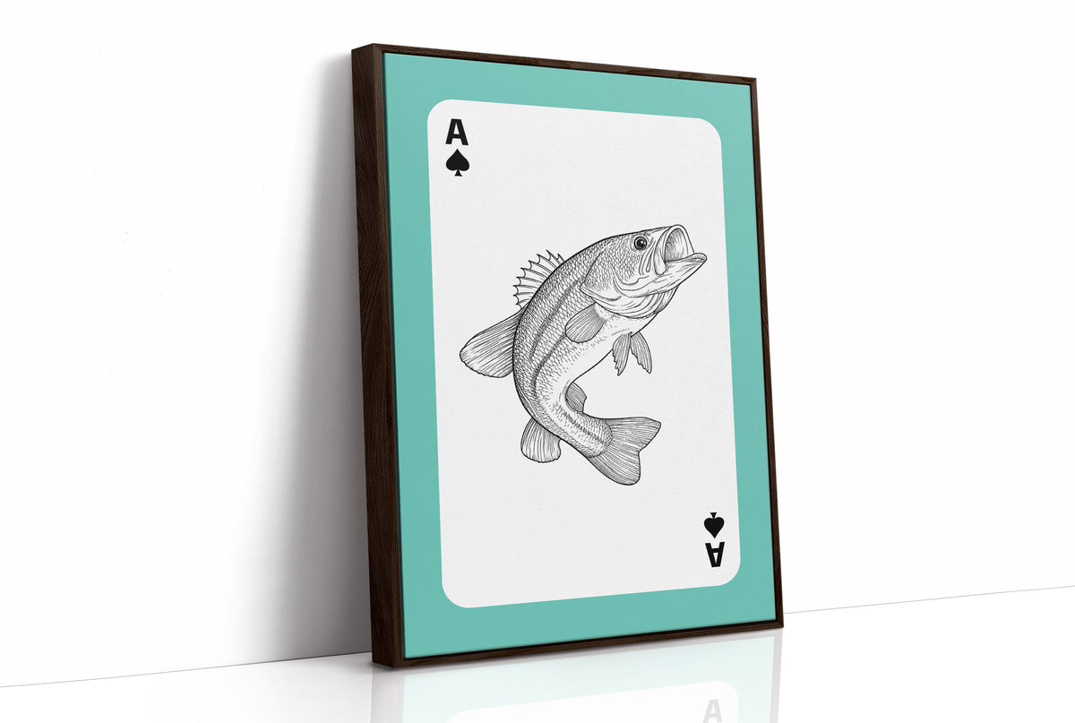 Ace of Bass — Playing Card Wildlife Print