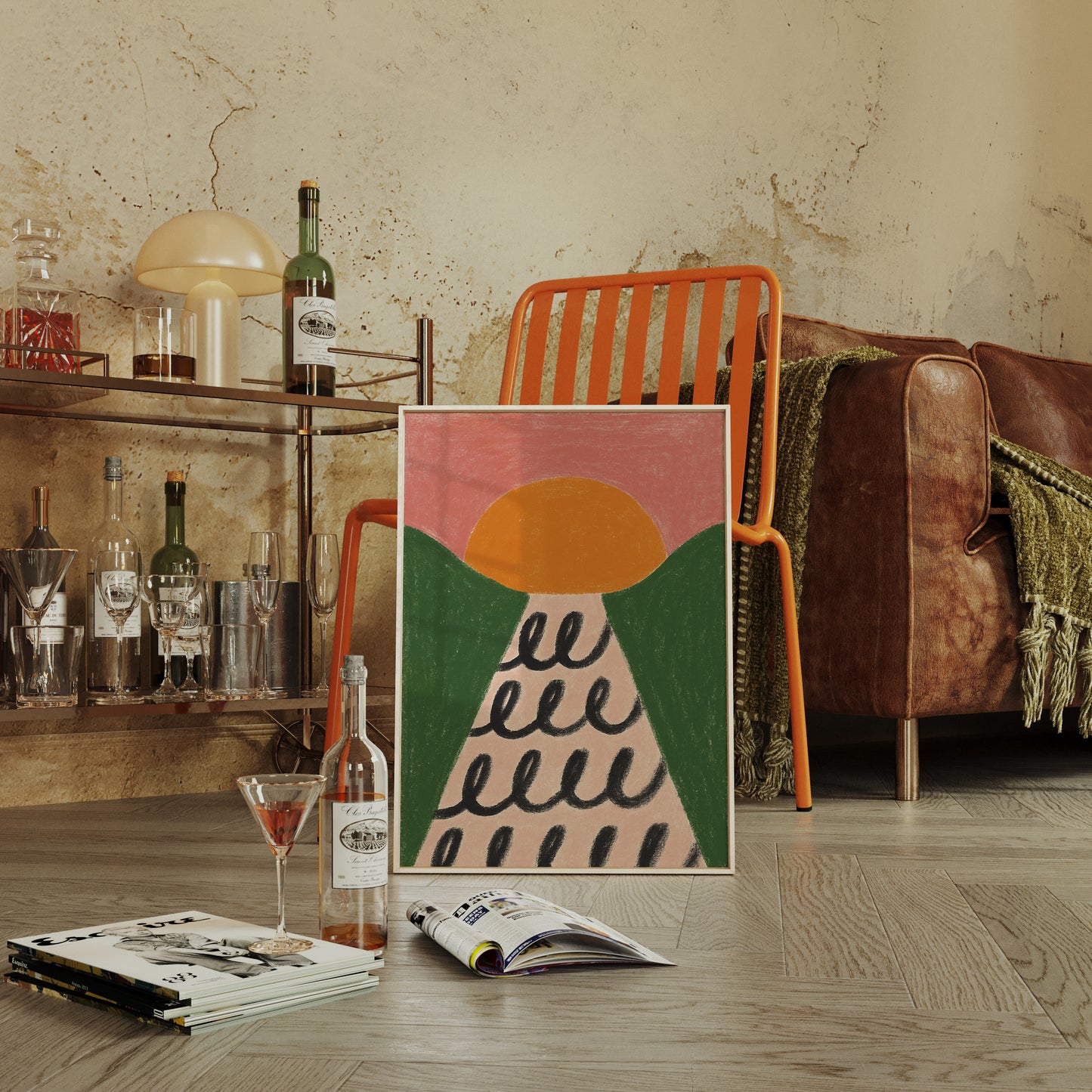 Morning Waves Roll Through Hills