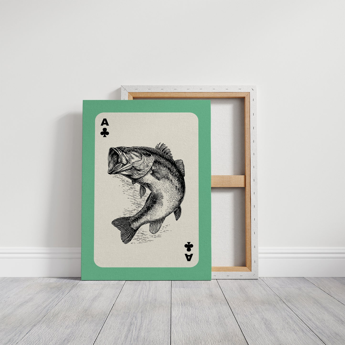 Ace of Bass — Clubs Playing Card Wildlife Print