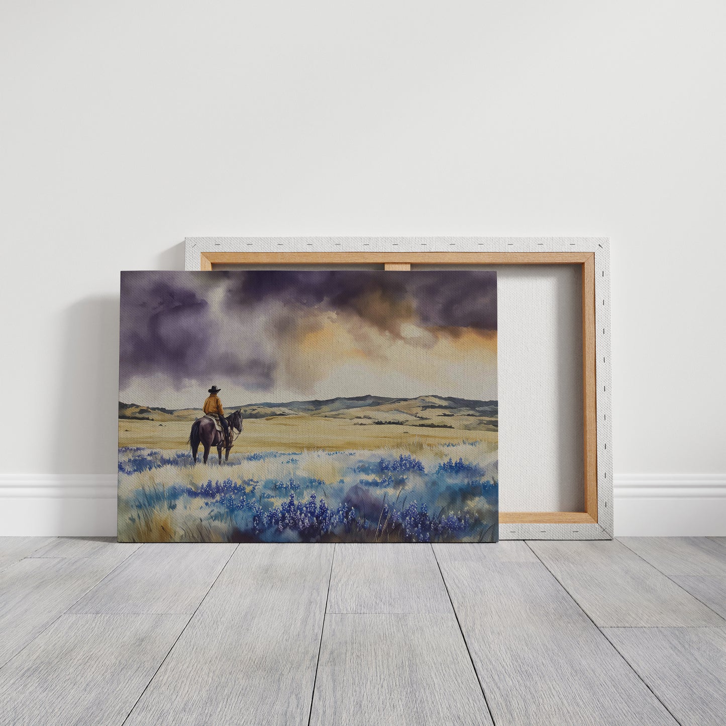 Bluebonnets Dance Through Prairie Thunder