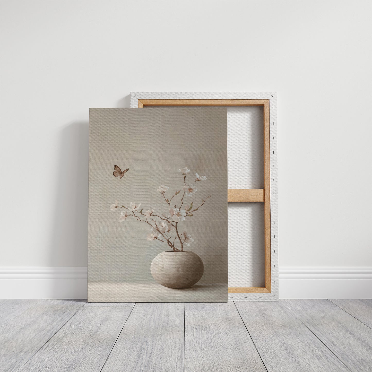 Butterfly Finds Blossoms In Stillness