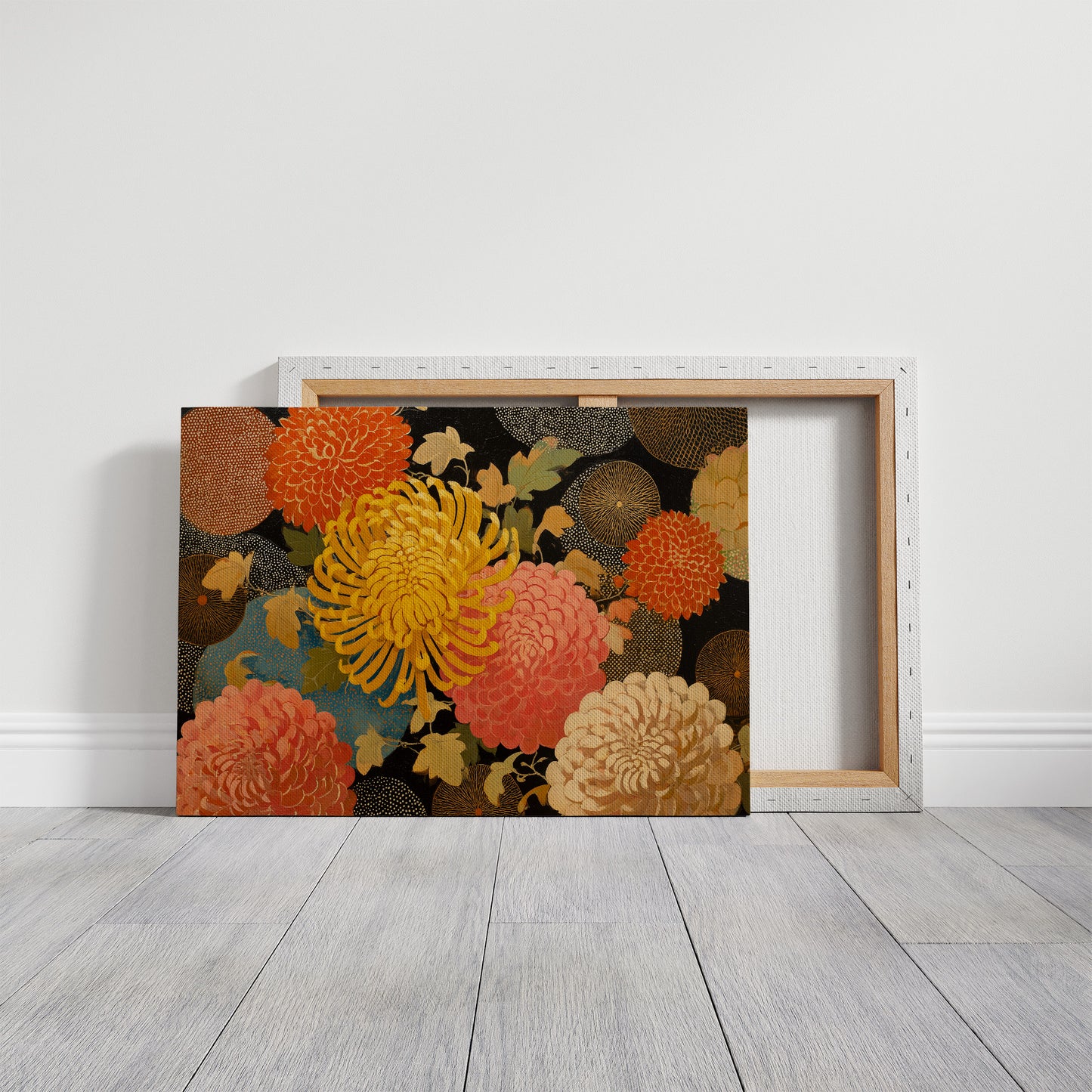 Chrysanthemums Dance In Golden Hour