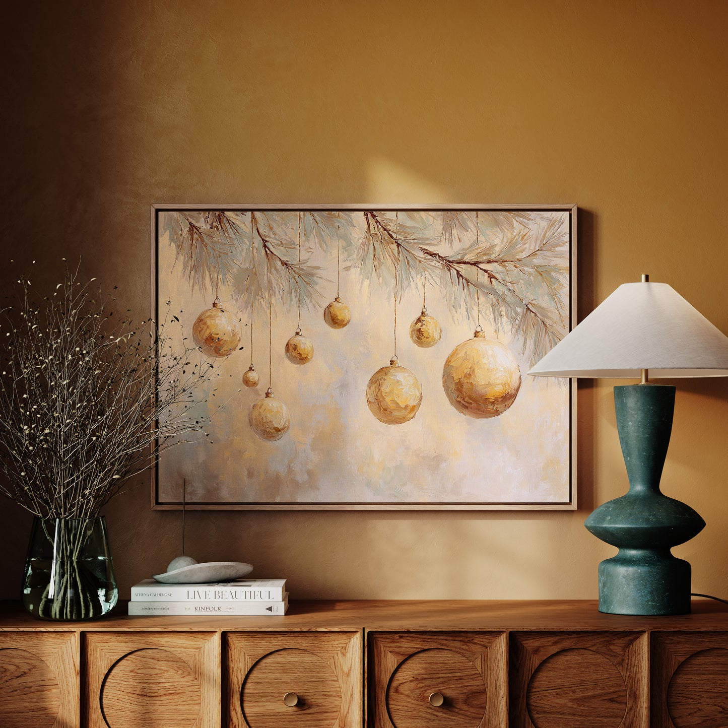 Glistening Orbs of Winter's Embrace