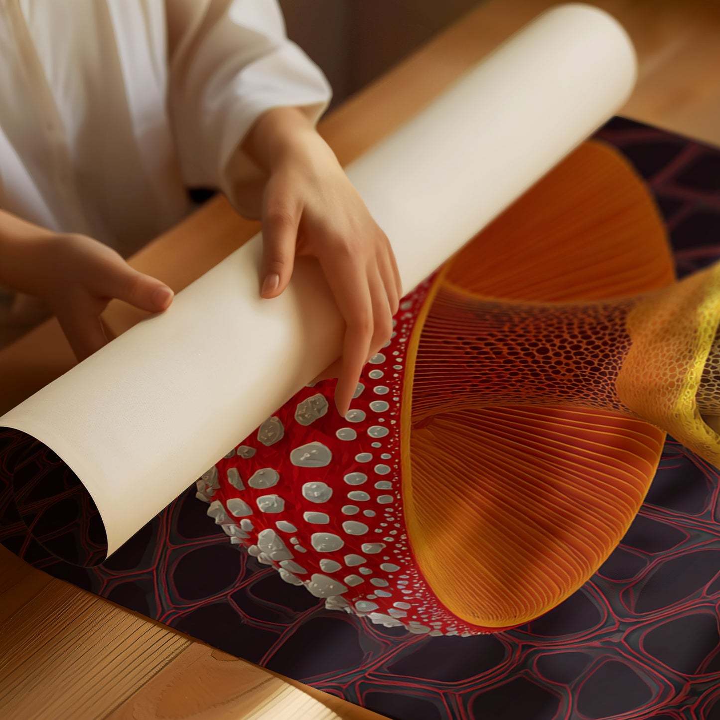 The Enchanted Fungi's Glow