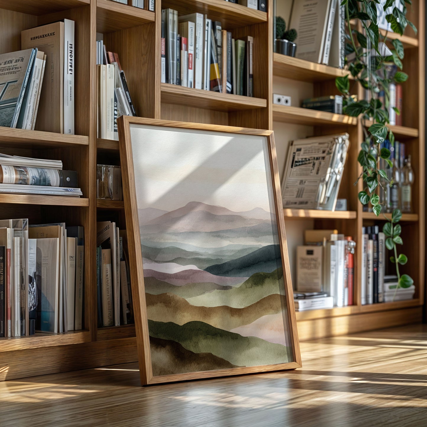 Mountains Breathe in Gentle Hues