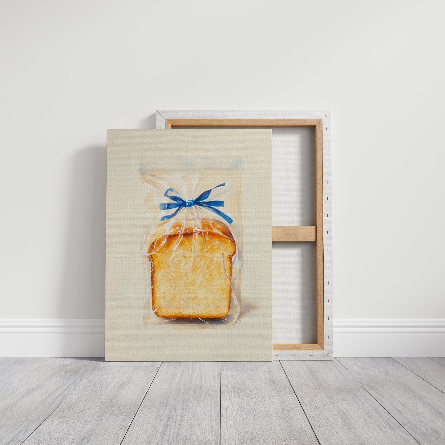 Fresh Bread Wrapped In Blue