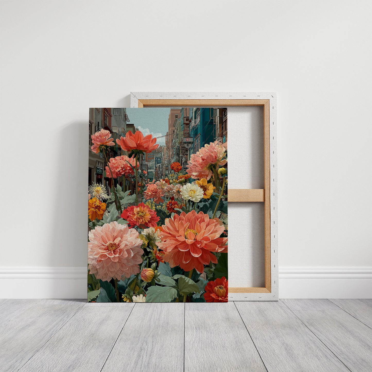 Dahlias Took Over the Street