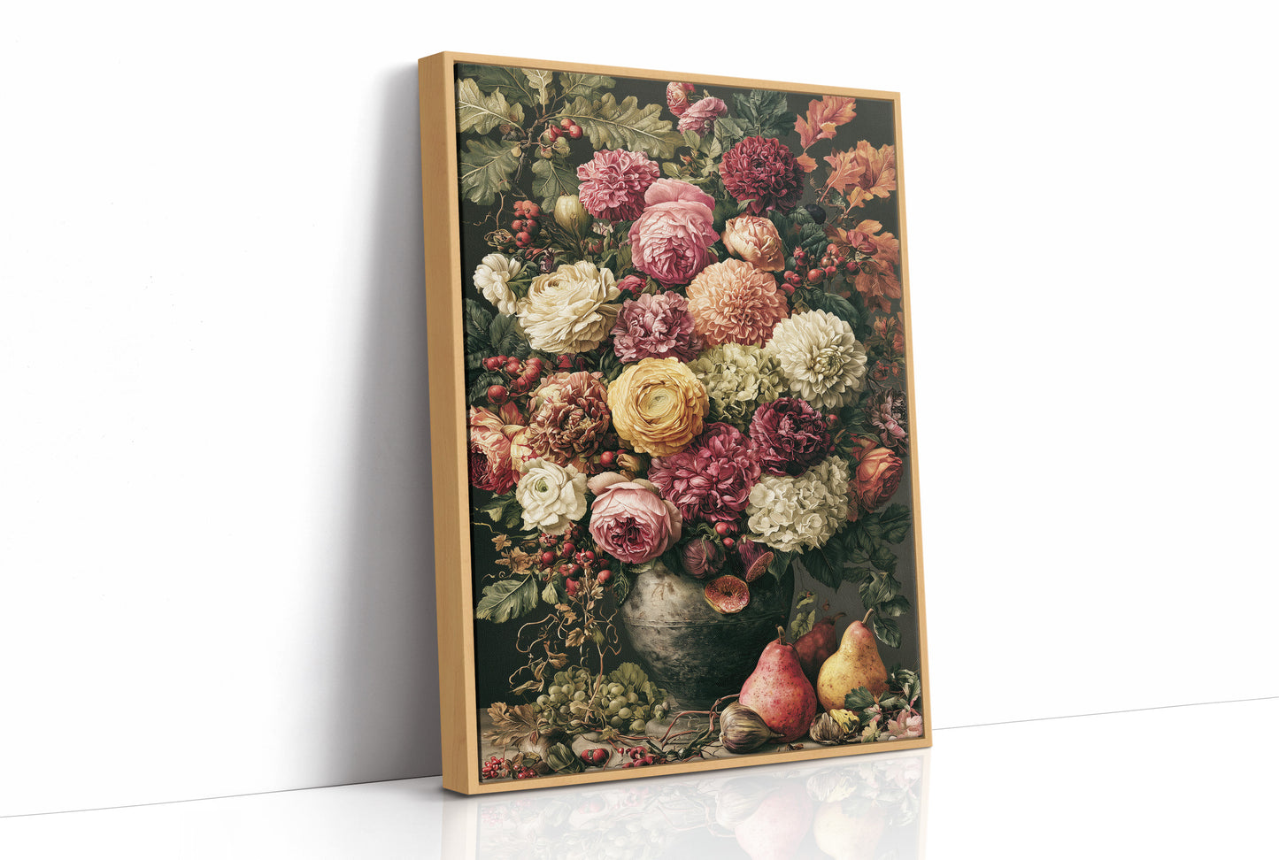 Dramatic Bloom: A Dark Ground Flemish Still Life