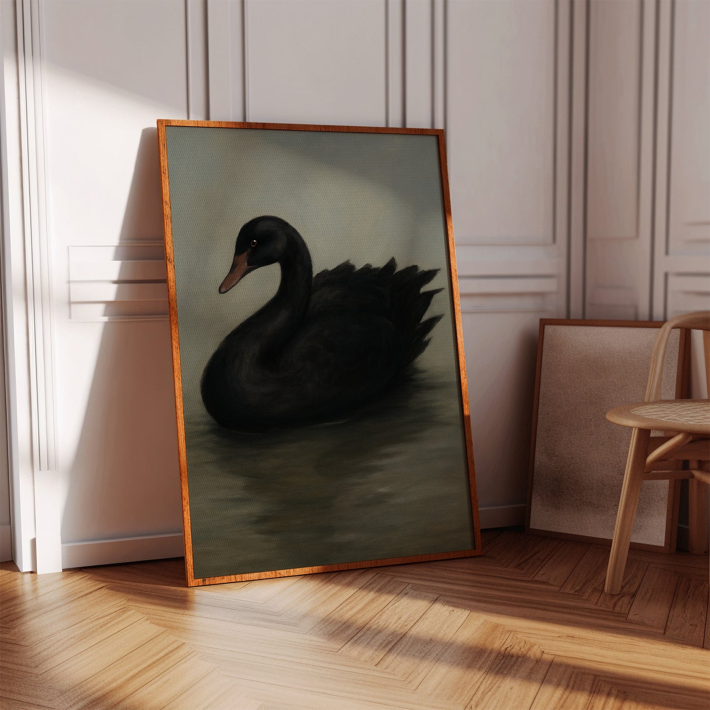Black Swan on Still Water