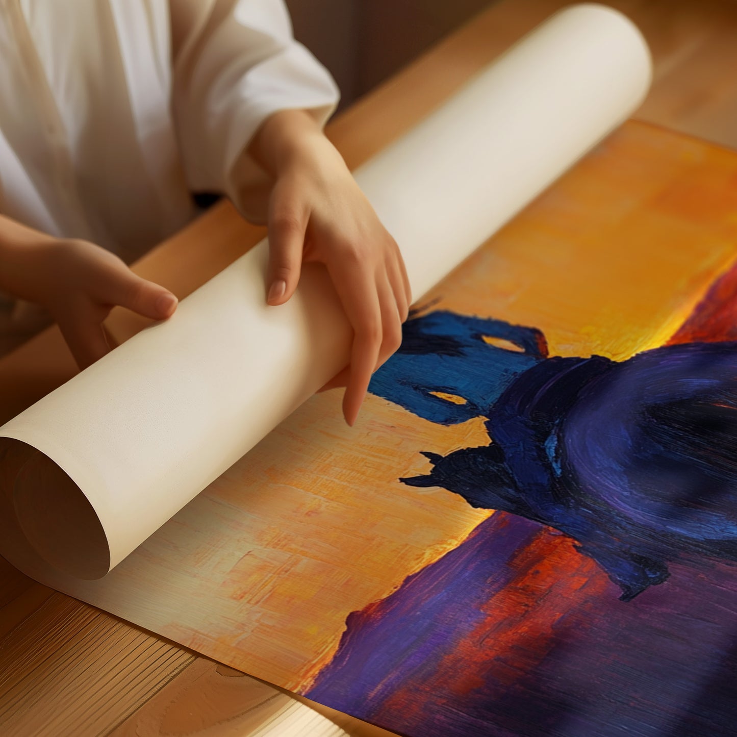 Cowgirl at Sunset Ride