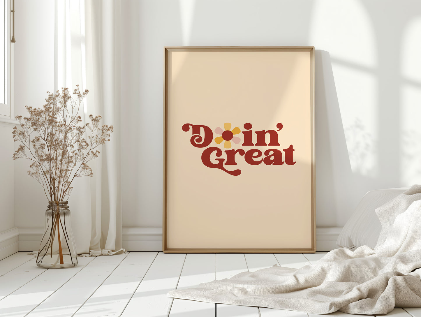 Retro Daisies Dance Through Time