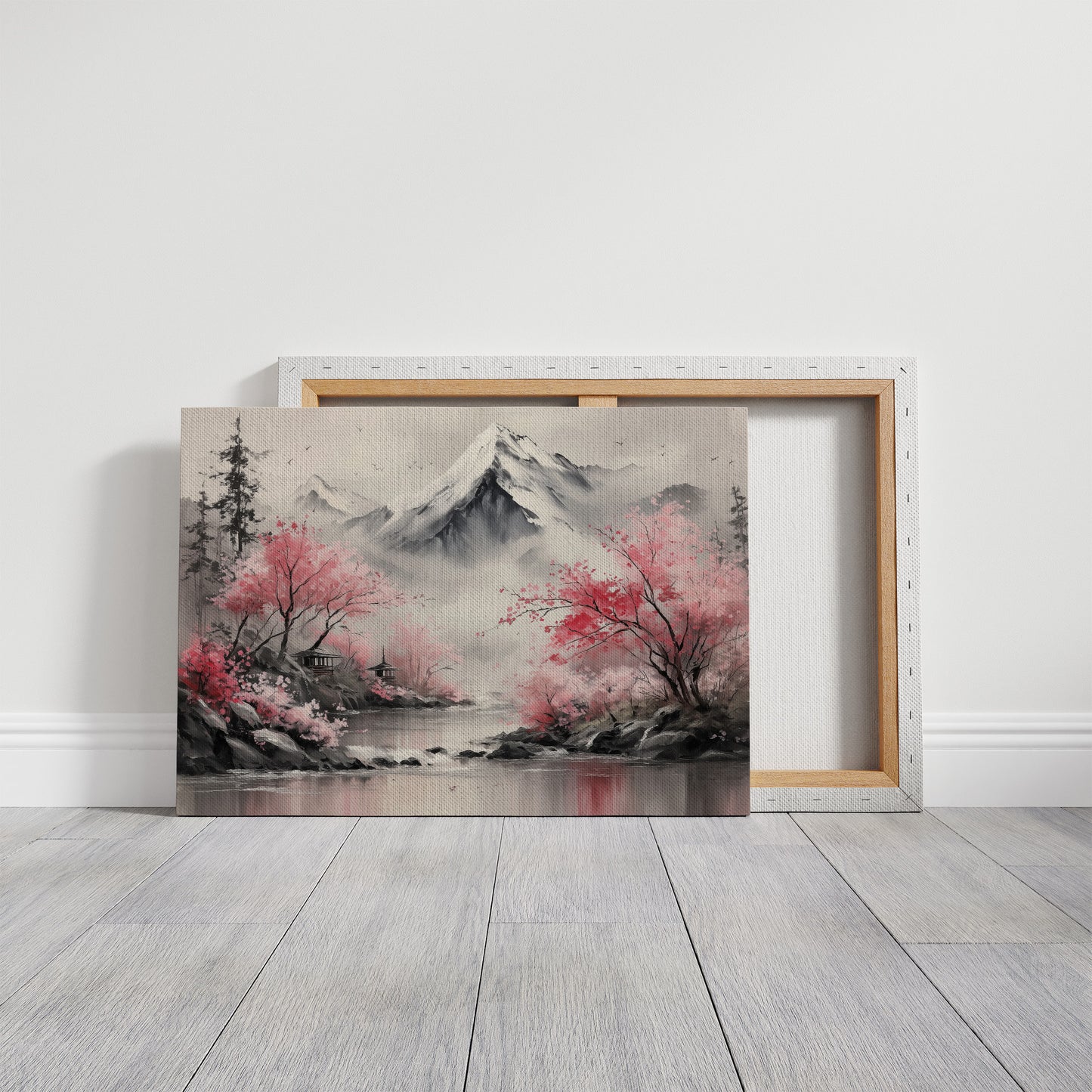 Cherry Blossoms Guard Mountain Temples