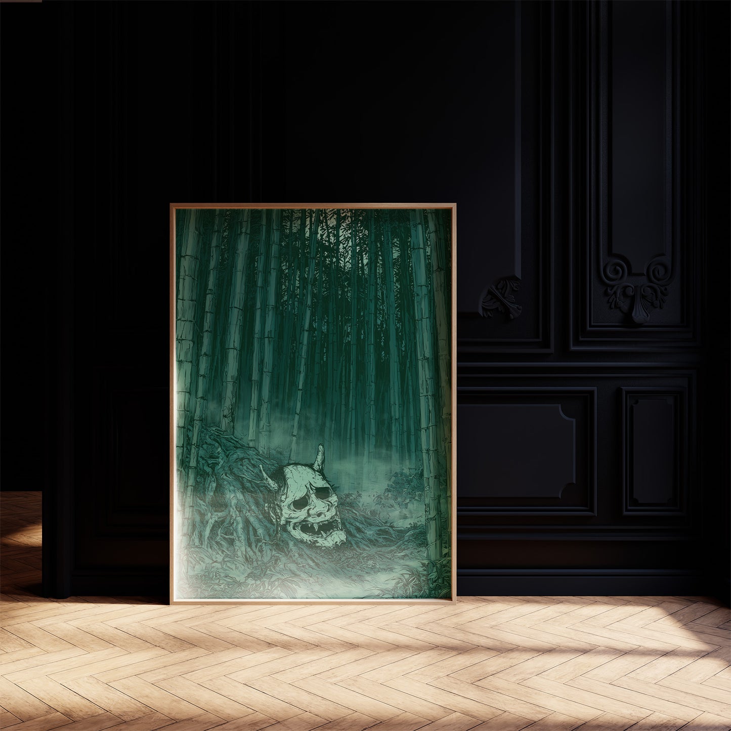 Oni Skull in the Bamboo Grove
