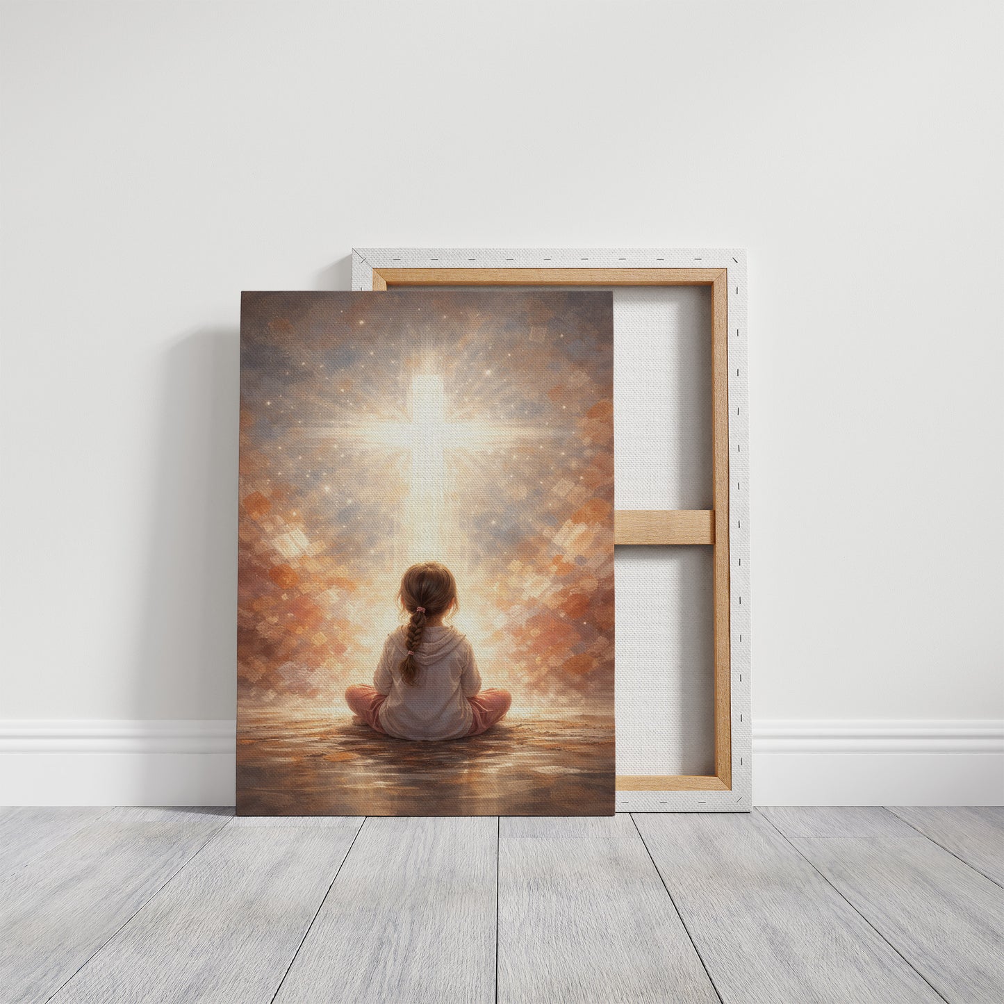 Celestial Whispers Guide Innocent Prayer
