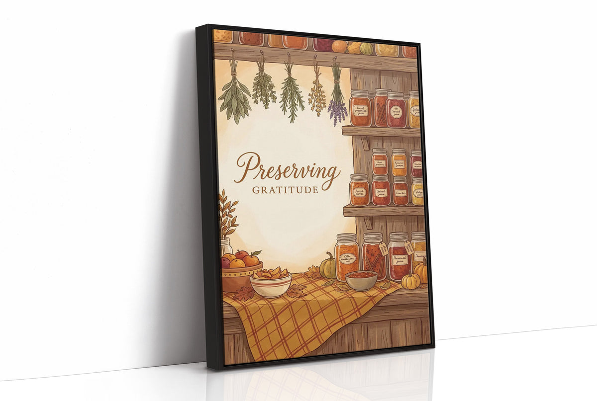 Preserving Gratitude: Pantry Fully Stocked Till Spring